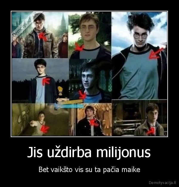 haris, poteris,maikute,milijonierius