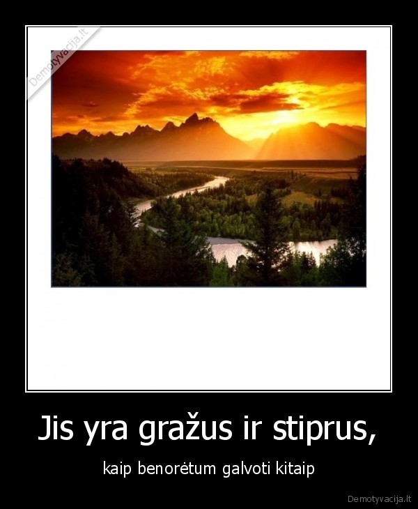 Jis yra gražus ir stiprus,