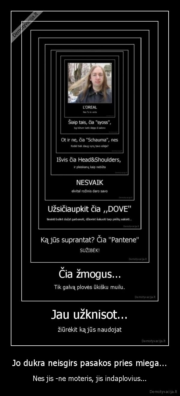 Jo dukra neisgirs pasakos pries miega...