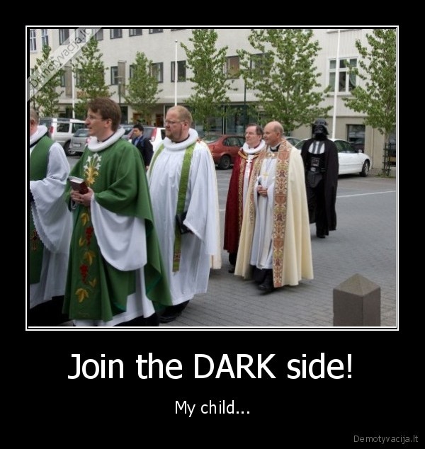 darth, vader, religija, kunigai, dark, side, darbas