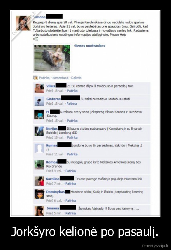 Jorkšyro kelionė po pasaulį.