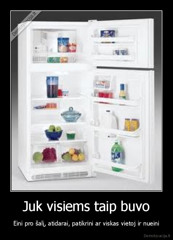 Juk visiems taip buvo