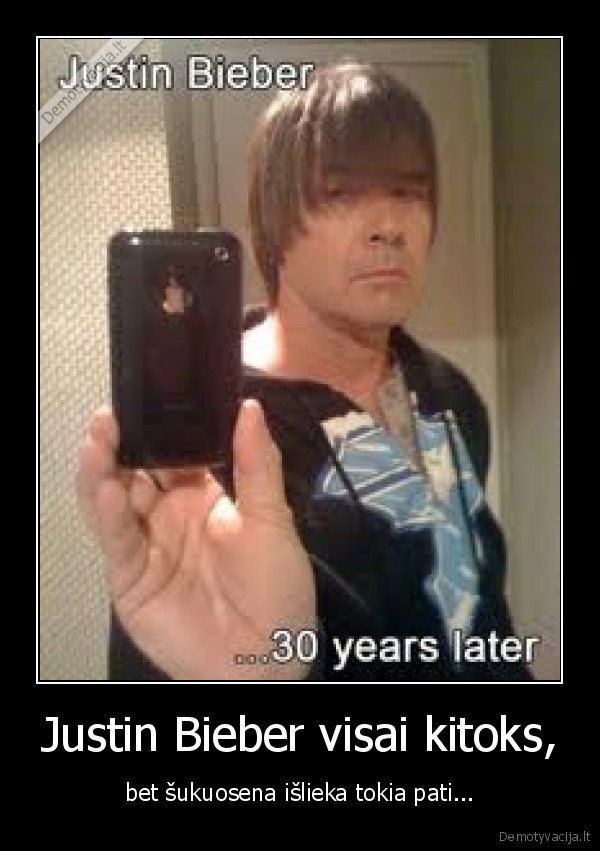Justin Bieber visai kitoks,