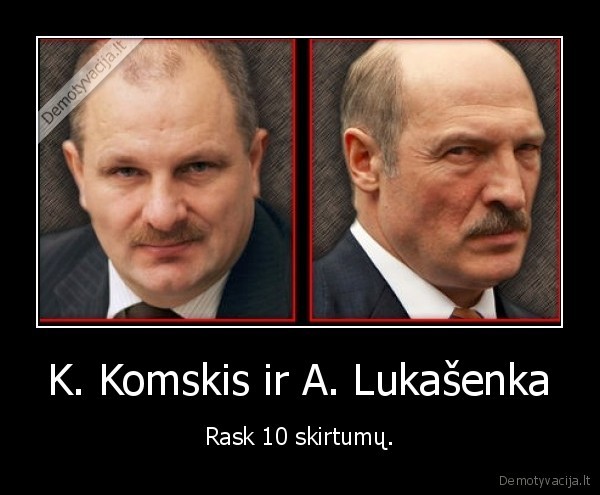 komskis,lukasenka,skirtumai