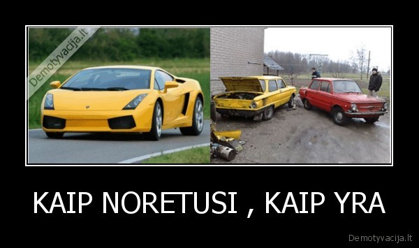 KAIP NORETUSI , KAIP YRA