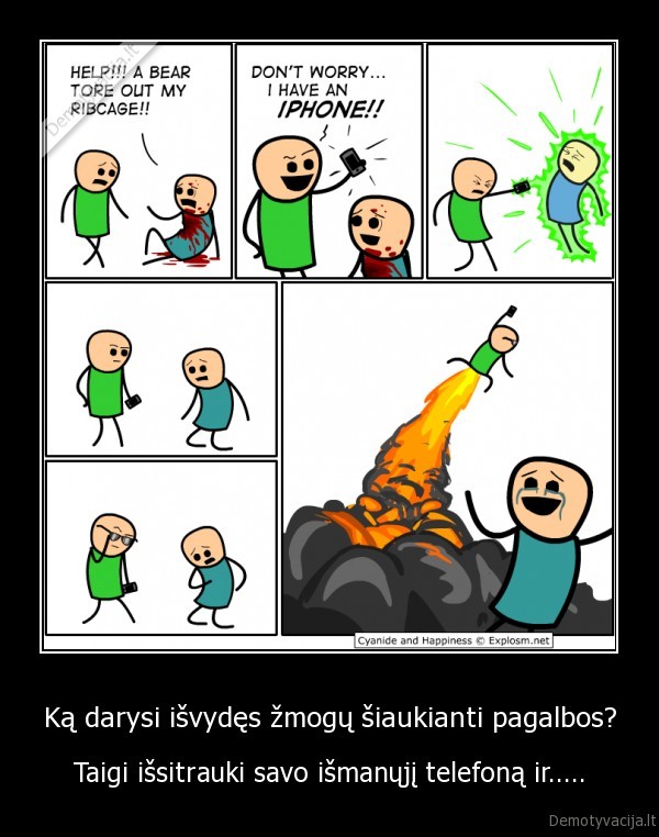 explosm,cyanide, and, happiness,ismanusis, telefonas