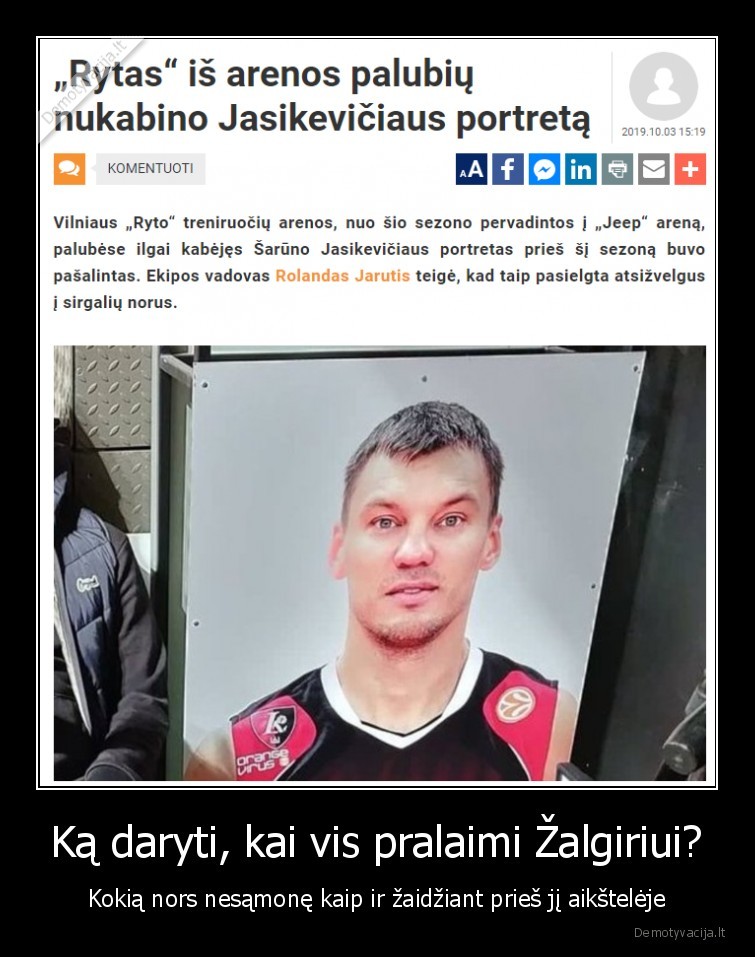 rytas,zalgiris,jasikevicius,saras
