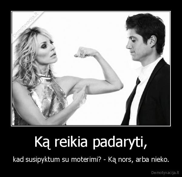 Ką reikia padaryti,