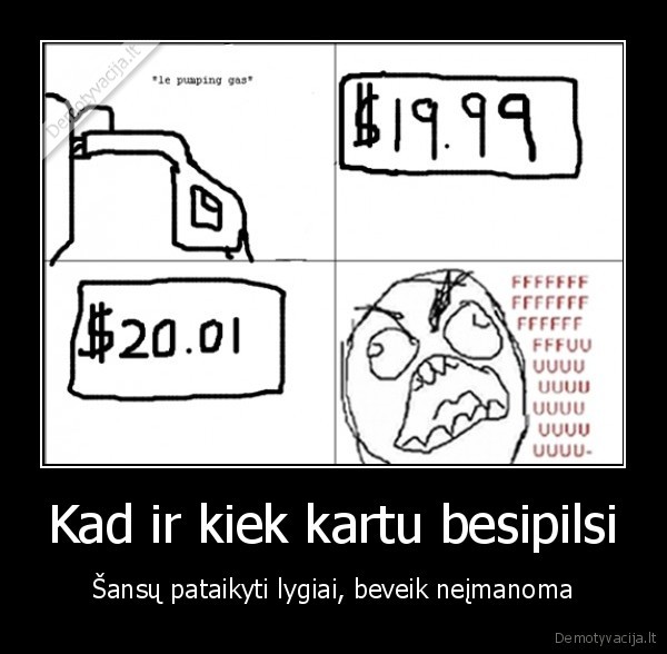 Kad ir kiek kartu besipilsi