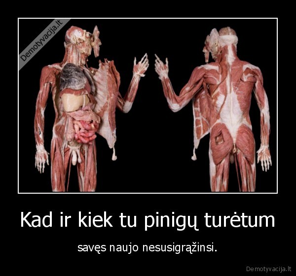 Kad ir kiek tu pinigų turėtum