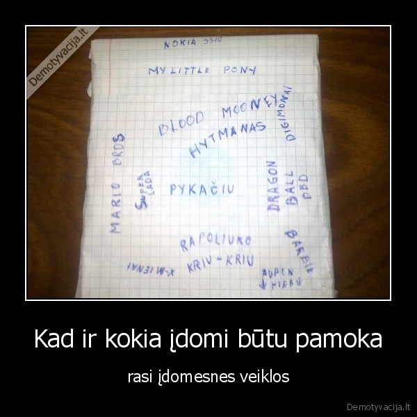 Kad ir kokia įdomi būtu pamoka