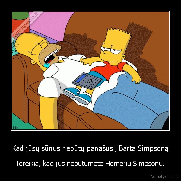 simpsonai,bartas,homeris,tevai,aukleti