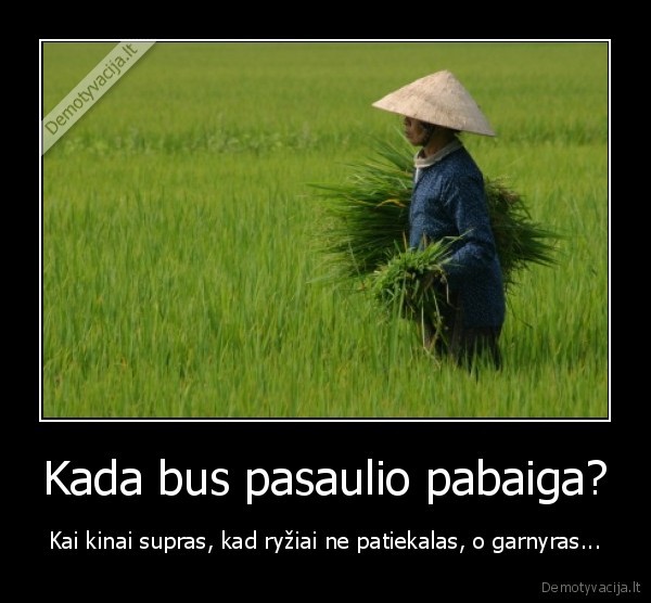 Kada bus pasaulio pabaiga?