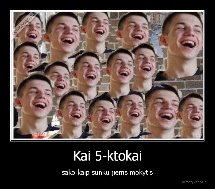 sunku,mokytis,penktokai