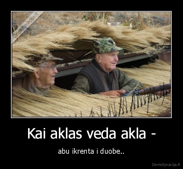 Kai aklas veda akla -