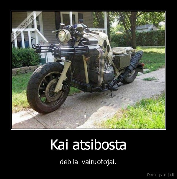 motociklas,ginklai,vairuotojai