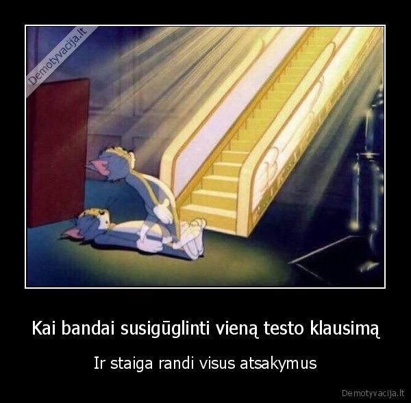 testo, atsakymai,kontrolinis