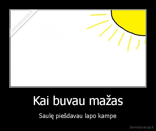 saule,vaikiskas, piesinys