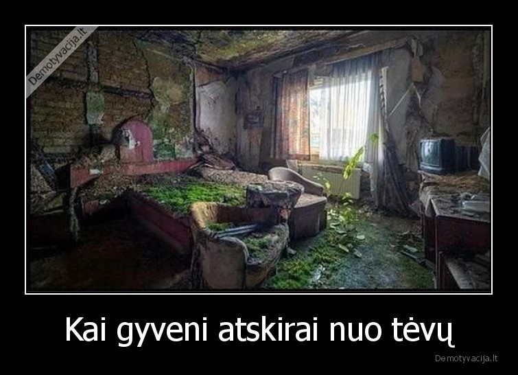 atskirai,nuo, tevu,gyveni