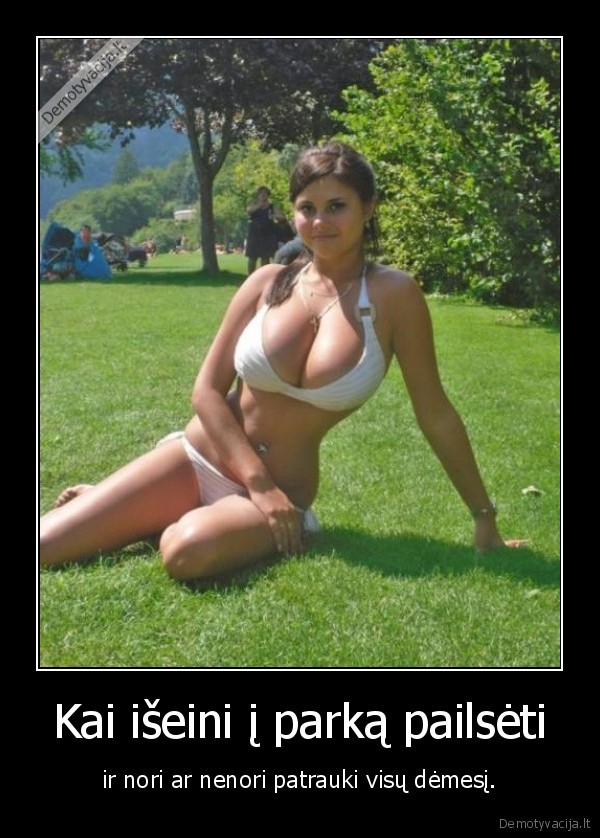 mergina,krutine,papai,parkas