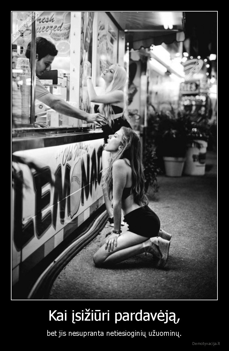 mergina,uzuomina,pardavejas