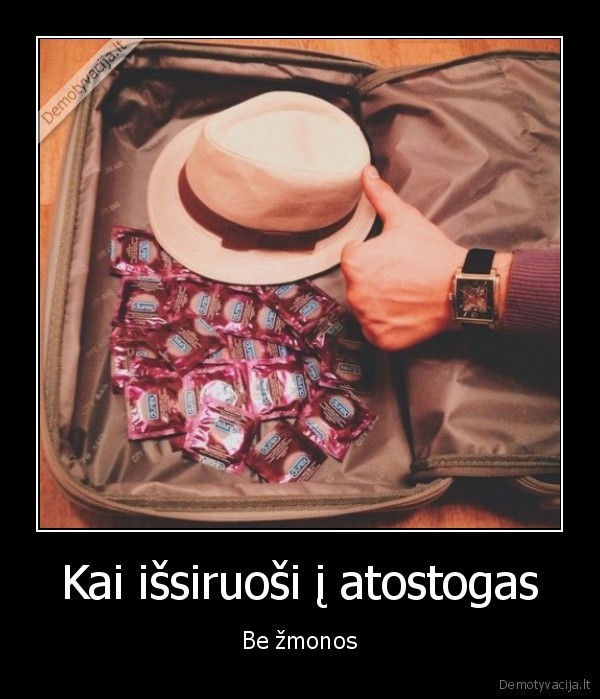 vienisiaus, atostogos,prezervatyvai