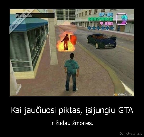 gta, zaidimas,zudau, zmomes,ponas, padegimas