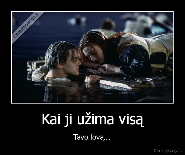 titanikas,didele, lova