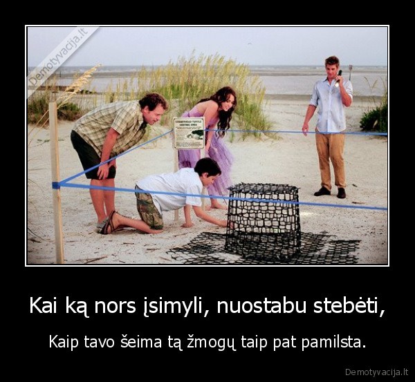 Kai ką nors įsimyli, nuostabu stebėti,