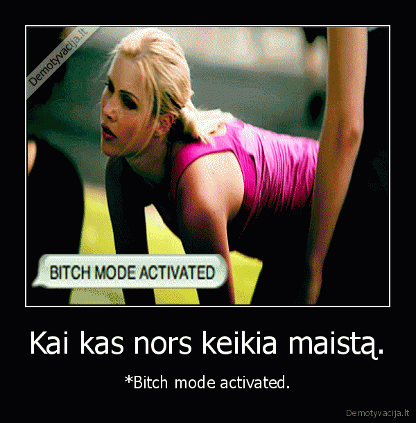 Kai kas nors keikia maistą.