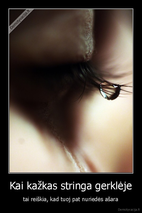 Kai kažkas stringa gerklėje