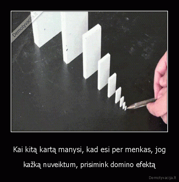 domino, kaladeles,domino, efektas