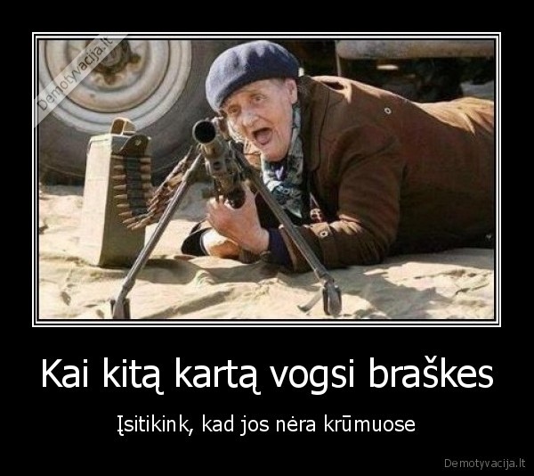 Kai kitą kartą vogsi braškes