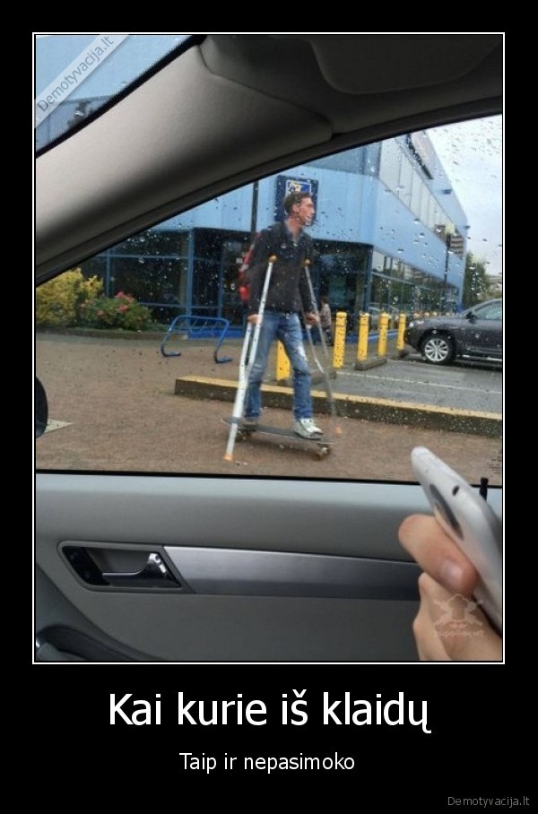 klaidos,riedlentininkas,luzusi, koja