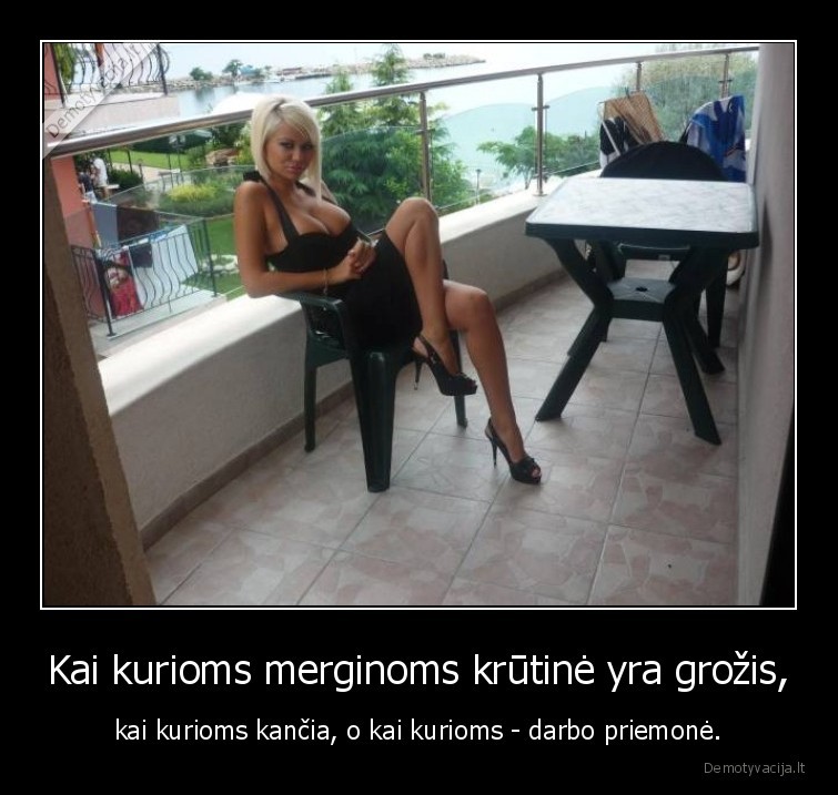 mergina,krutine,kancia,darbas