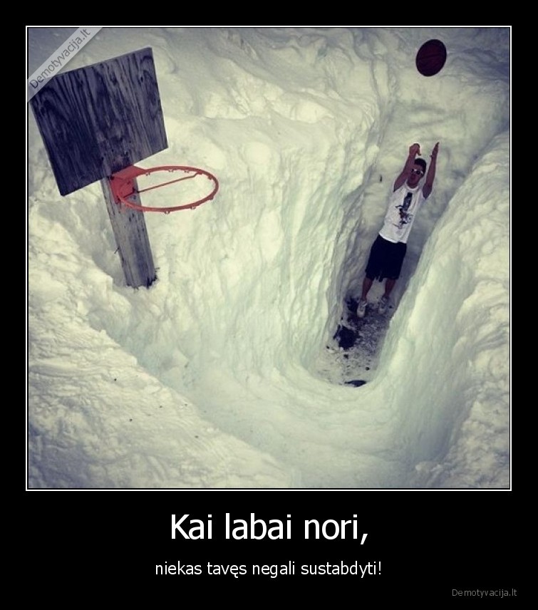 ziema,krepsinis,noras,sustabdyti