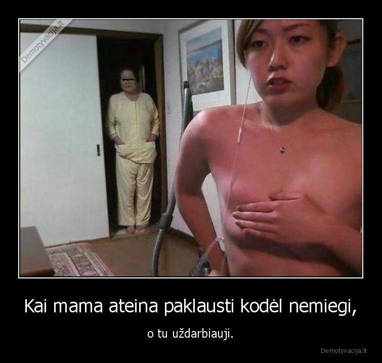 mergina,mama,papai,darbas