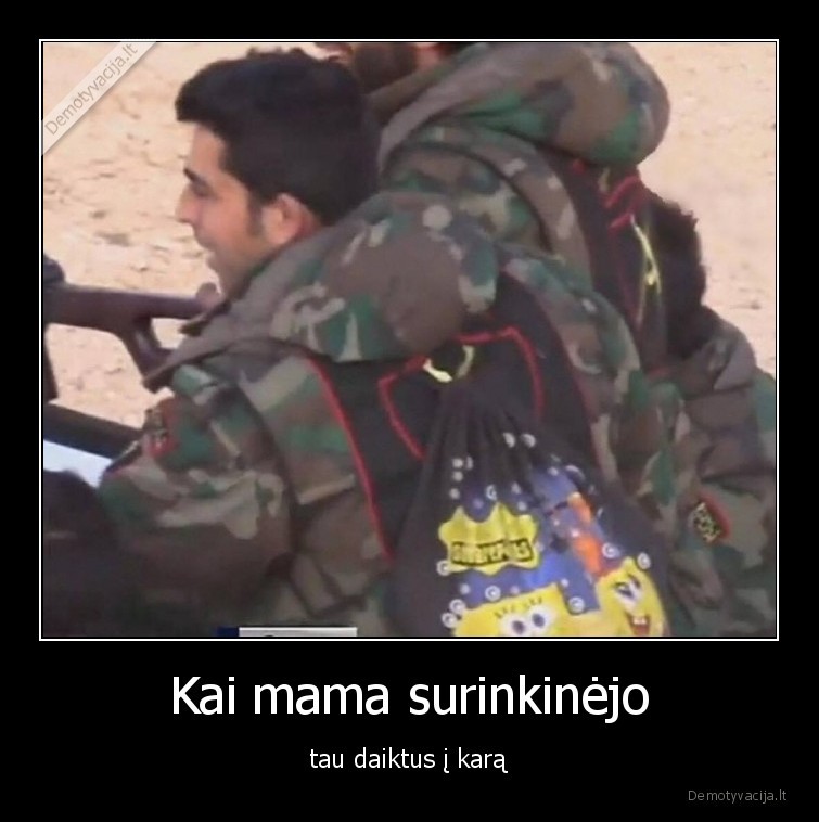 karas,mama,aciu,daiktai,kempiniukas