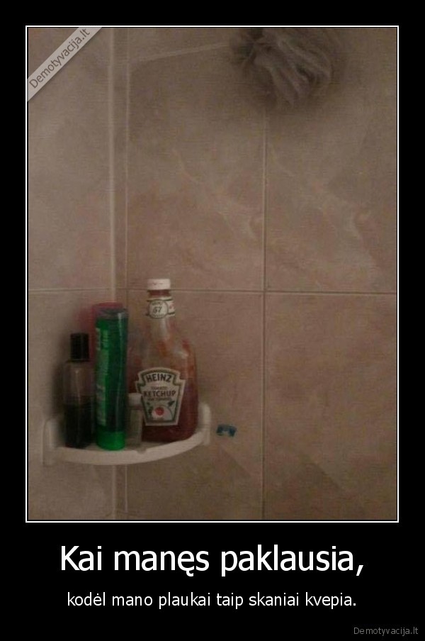 plaukai,sampunas,heinz