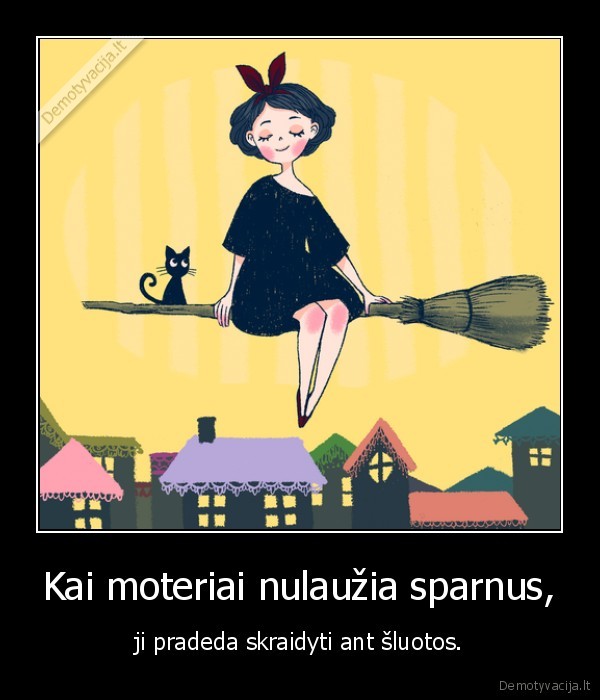sparnai,moteris,sluota,ragana