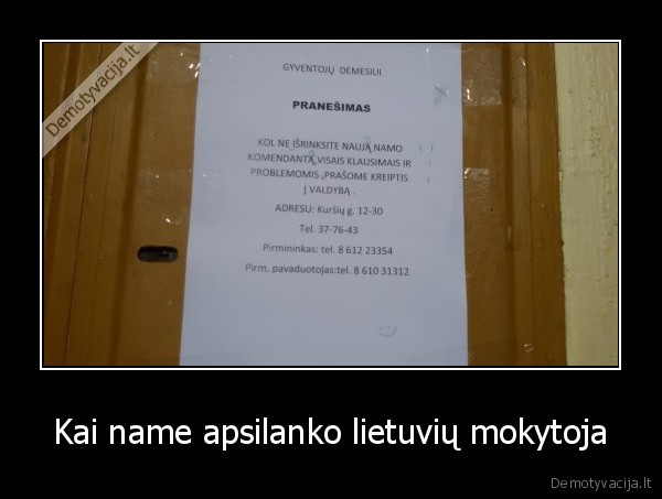 Kai name apsilanko lietuvių mokytoja