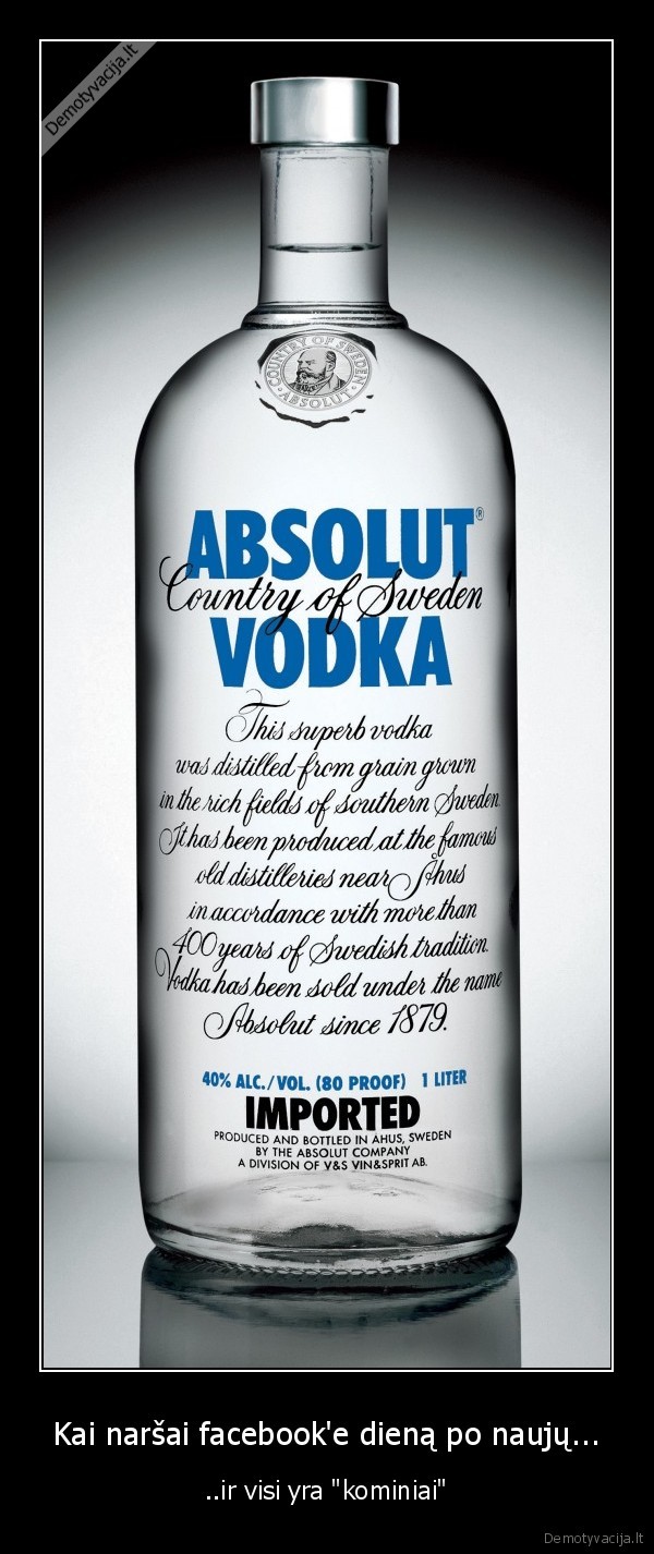 Kai naršai facebook'e dieną po naujų...