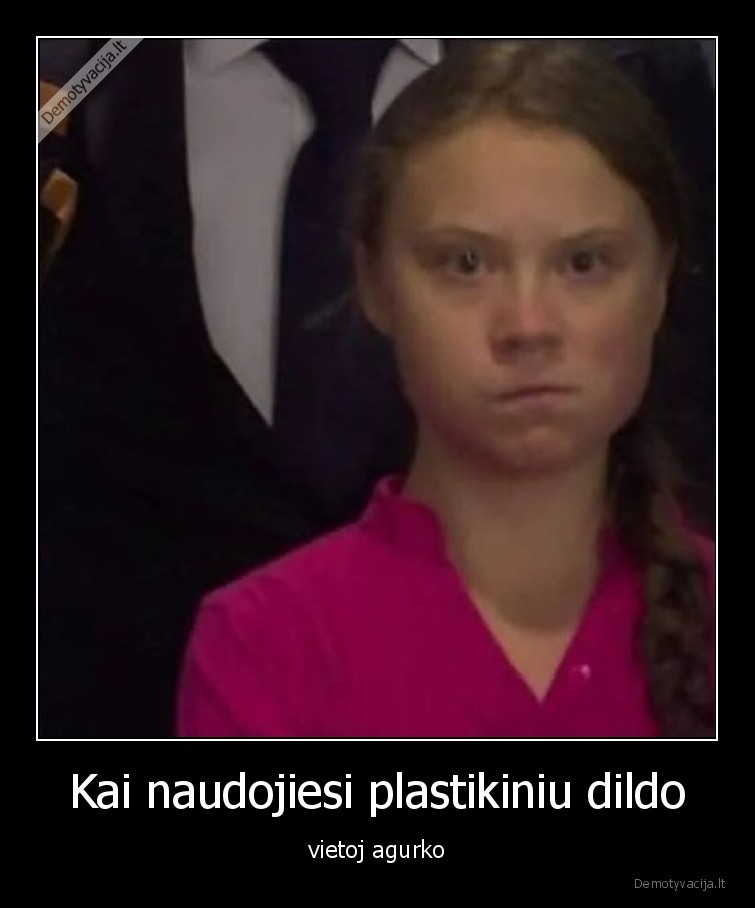 dildo,greta, thunberg,plastikas,agurkas