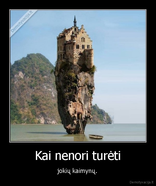 kaimynai,namas, ant, uolos,forever, alone