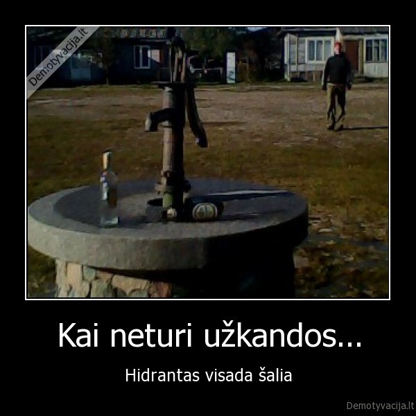 Kai neturi užkandos...