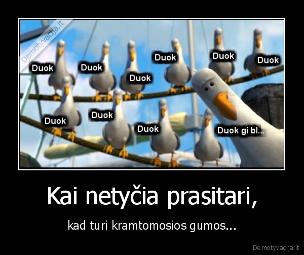 Kai netyčia prasitari,