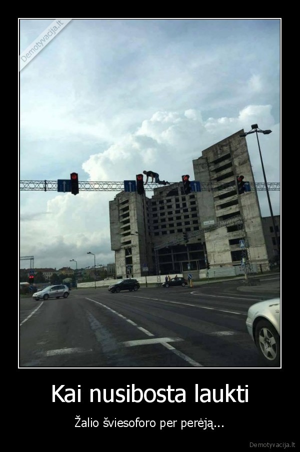 sviesoforo, signalai,alpinistas