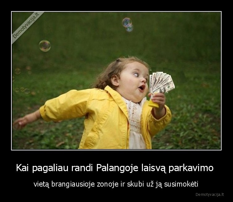 palanga,parkuote,pinigai,bega,vaikas