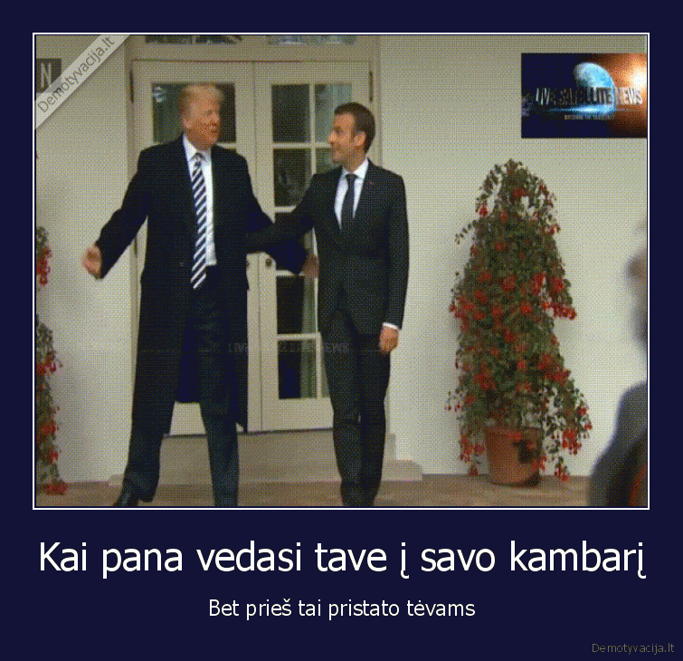 prezidentai,makronas,trumpas