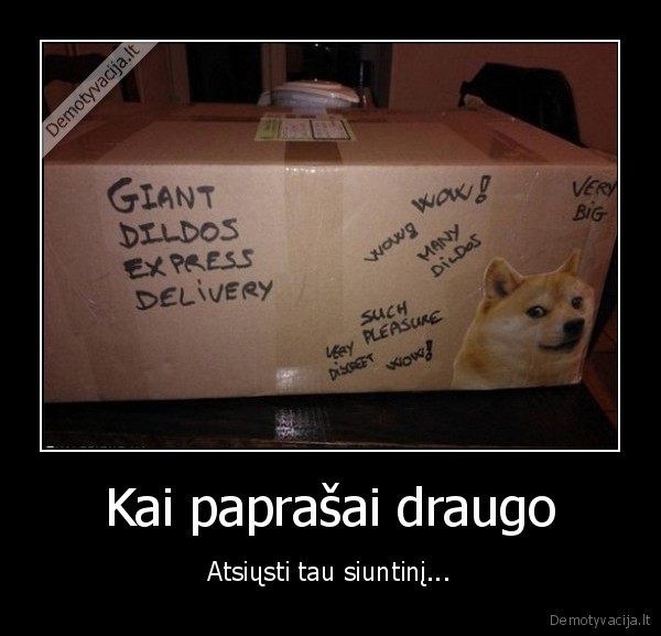 siuntinys, is, draugo,dildo, siuntinys